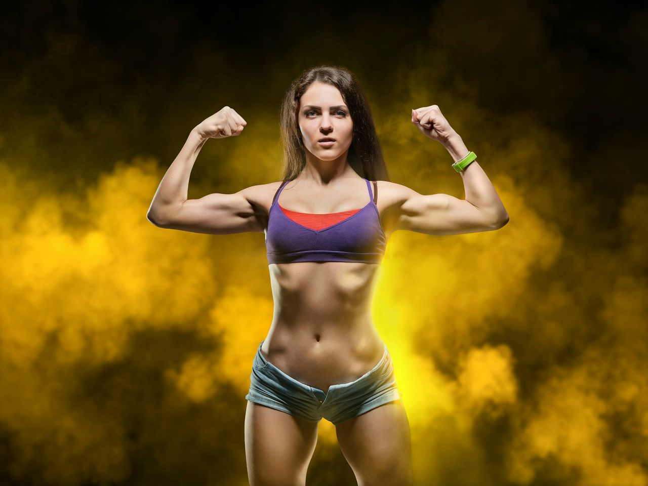 Athletic girls in Vilnius